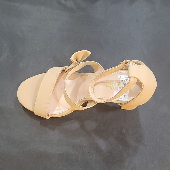 BRAND NEW PAZZLE DOUBLE BOWNOT ROUND TOE BLOCK HEEL SANDAL - Picture 15 of 15